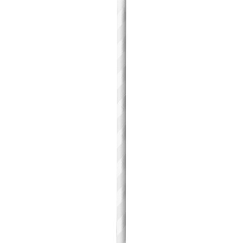 Canudo de Papel 6mm Branco 100 unidades
