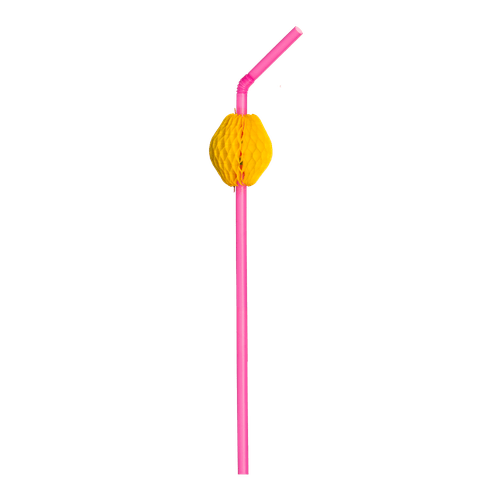 Canudo Frutas Flexível 6mm Misto 10 unidades
