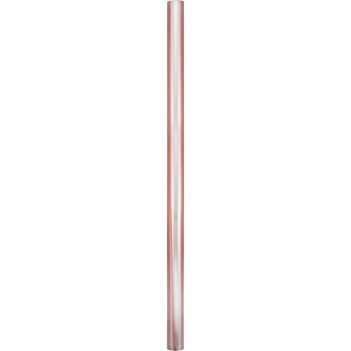Canudo Super Shake 10mm Sachê Individual Transparente c/ Listra Vermelha 100 unidades