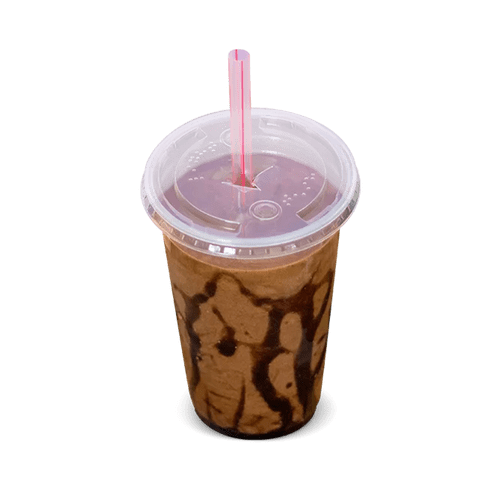 Canudo Super Shake 10mm Sachê Individual Transparente c/ Listra Vermelha 100 unidades