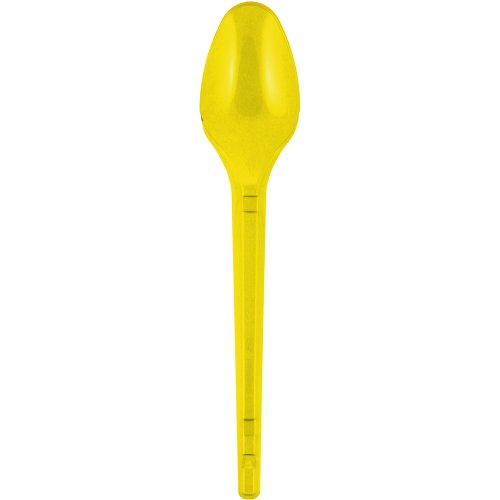 Colher Sobremesa Amarelo 50 unidades