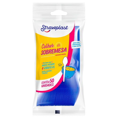 Colher Sobremesa Azul Royal 50 unidades