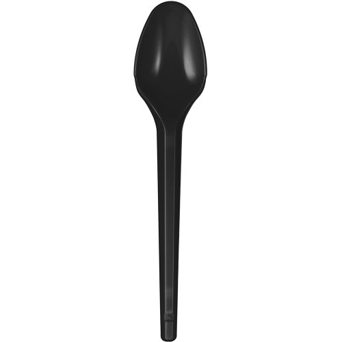 Colher Sobremesa Preto 50 unidades