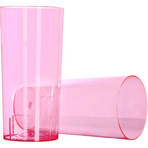 Copo 340mL Long Drink Rosa Neon 10 unidades