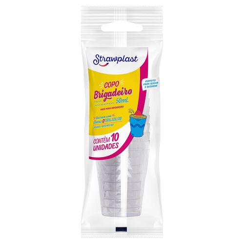 Copo 50mL Brigadeiro Cristal 10 unidades