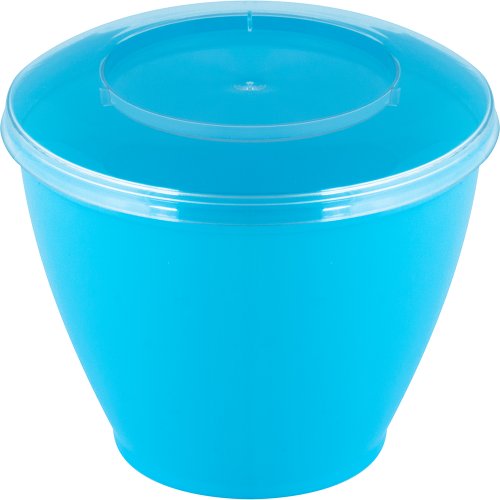 Kit Pote com Tampa Redondo 150mL Azul 10 unidades