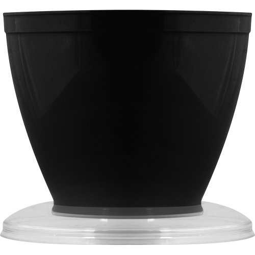 Kit Pote com Tampa Redondo 150mL Preto 10 unidades
