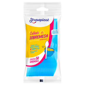 Colher Sobremesa Azul 50 unidades