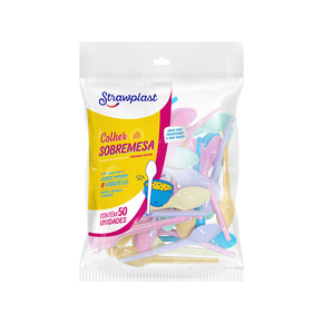 Colher Sobremesa Mista Candy 50 unidades