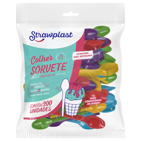 Colher Sorvete Mista 200 unidades