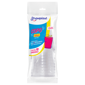Copo 200mL Cristal 10 unidades