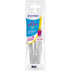 Copo Plástico Cristal 10 unidades de 200ml  StrawPlast - Mercadoce -  Doces, Confeitaria e Embalagem