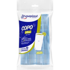 Copo Plástico Azul Neon 10 unidades de 200ml  StrawPlast - Mercadoce -  Doces, Confeitaria e Embalagem