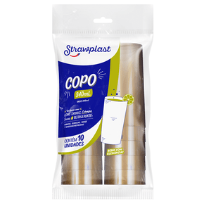 Copo 340mL Long Drink Dourado 10 unidades