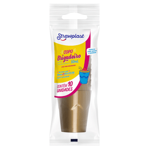Copo 50mL Brigadeiro Dourado 10 unidades