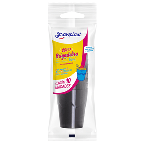 Copo 50mL Brigadeiro Preto 10 unidades