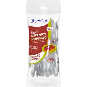 Faca Churrasco Extra Forte Cristal 20 unidades
