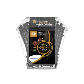 Garfo Aperitivo Preto 180 unidades