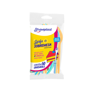 Garfo Sobremesa Misto Candy 50 unidades