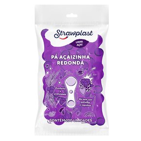 Pá Açaizinha Redonda Roxa 200 unidades