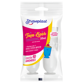 Taça 50mL Licor Branca 10 unidades