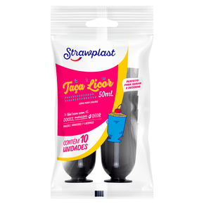 Taça 50mL Licor Preta 10 unidades