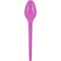 Colher Sobremesa Rosa Neon 50 unidades