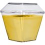 Kit Pote com Tampa Quadrado 180mL Cristal 10 unidades