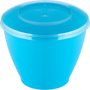 Kit Pote com Tampa Redondo 150mL Azul 10 unidades