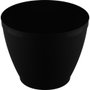Kit Pote com Tampa Redondo 150mL Preto 10 unidades