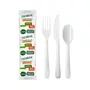 Kit Sachê Garfo, Faca e Colher Compostáveis com Guardanapo Granel