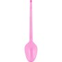 Mini Colher Café/Brigadeiro Rosa Neon 100 unidades