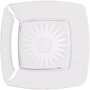 Prato Lanche 18cm Quadrado Cristal 10 unidades