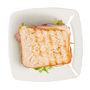 Prato Lanche 18cm Quadrado Cristal 10 unidades