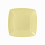 Prato Quadrado 15cm Amarelo Candy 10 unidades