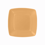 Prato Quadrado 15cm Laranja Candy 10 unidades